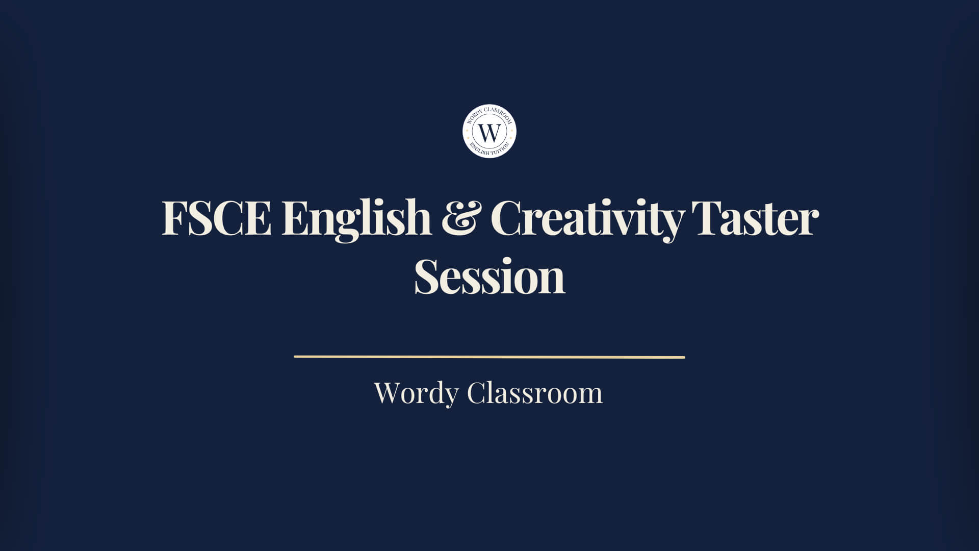 Free FSCE 11+ Taster Session covering English, creative writing and critical thinking, a free online webinar with Wordy Classroom