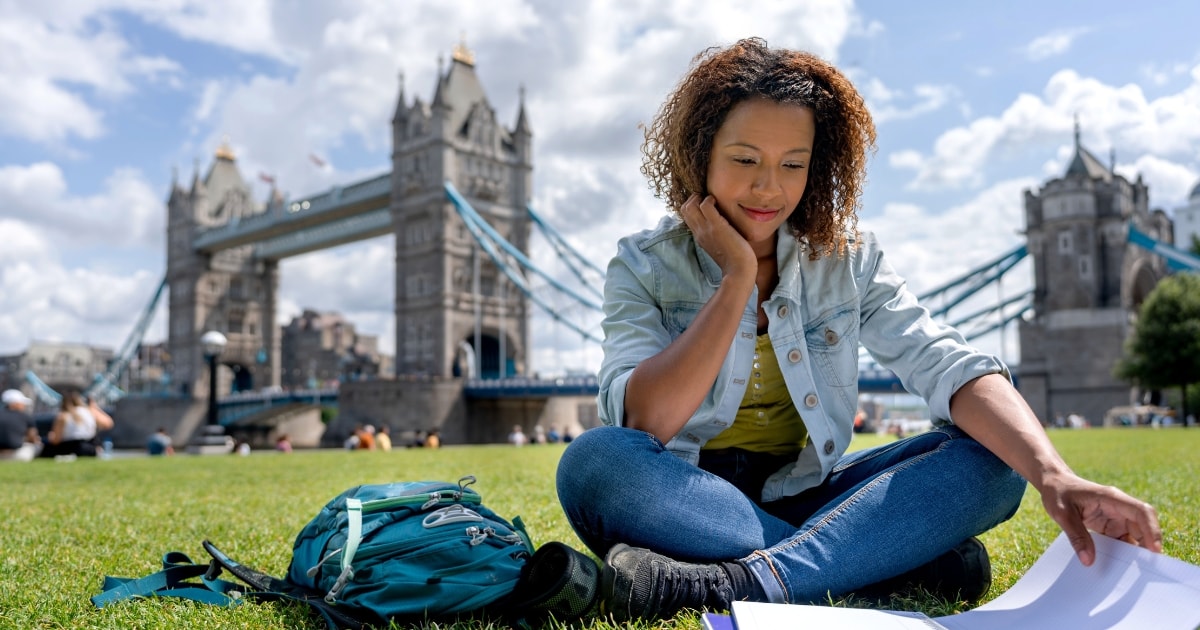 A student reviewing the four parts of the IELTS test while preparing